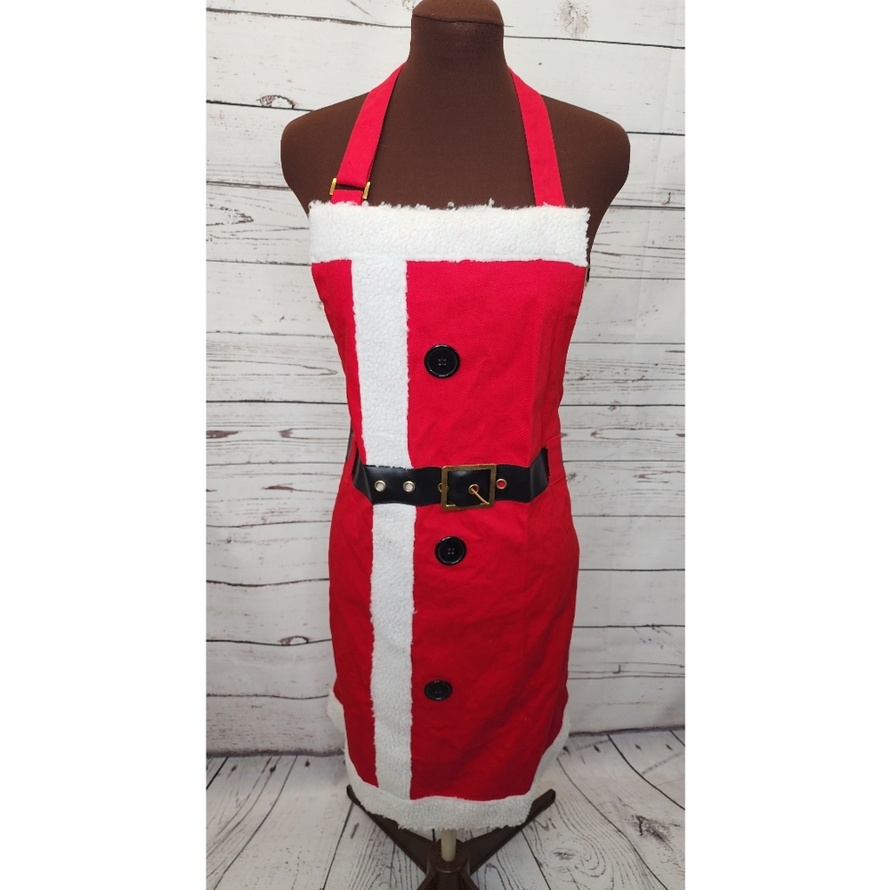 Casual Threads‎ Santa Christmas Denim Apron